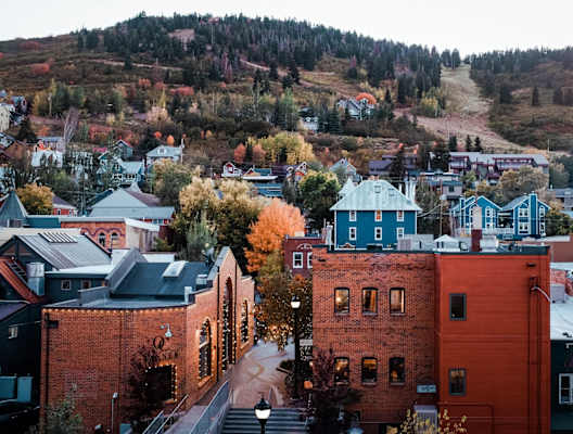 Small Rustic Mountainside Town
